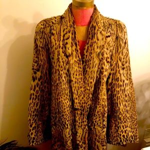 Real cheetah fur unique coat hard to find